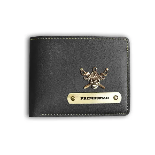 Personalized_Men’s_Black_Vegan_Leather_Wallet_–_Custom_Name_&_Charm_Accents
