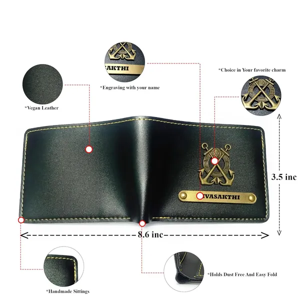 Personalized_Men’s_Black_Vegan_Leather_Wallet_–_Custom_Name_&_Charm_Accents