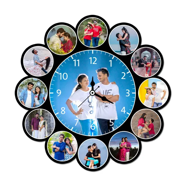Personalized_13-Photo_Laser_Cutout_Round_Wall_Clock_–_Custom_Memory_Clock_(16x16)