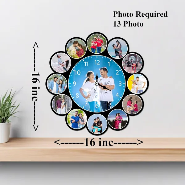 Personalized_13-Photo_Laser_Cutout_Round_Wall_Clock_–_Custom_Memory_Clock_(16x16)