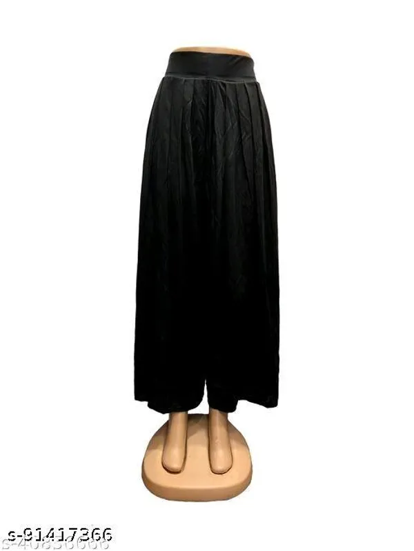 Set_Of_2-Black_And_Yellow_Lycra_Elastic_Waistband_Elephant_Palazzo_For_Women