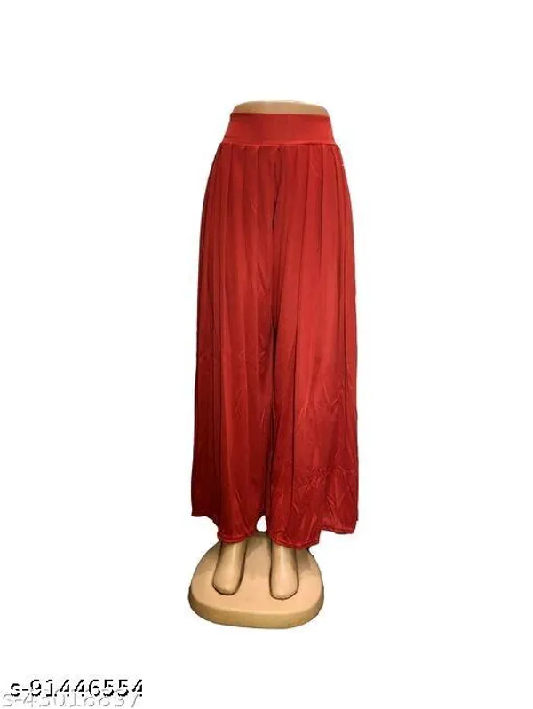 Set_Of_2-Red_and_White_Mid_Rise_Lycra_Elastic_Waistband_Palazzo_For_Women