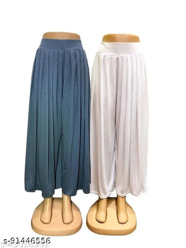 Set_Of_2-Light_Blue_And_White_Lycra_Elastic_Waistband_Elephant_Palazzo_For_Women