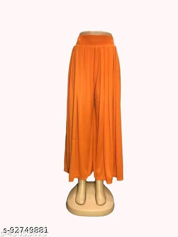 Set_Of_2-Yellow_and_Orange_Lycra_Elastic_Waistband_Palazzo_For_Women