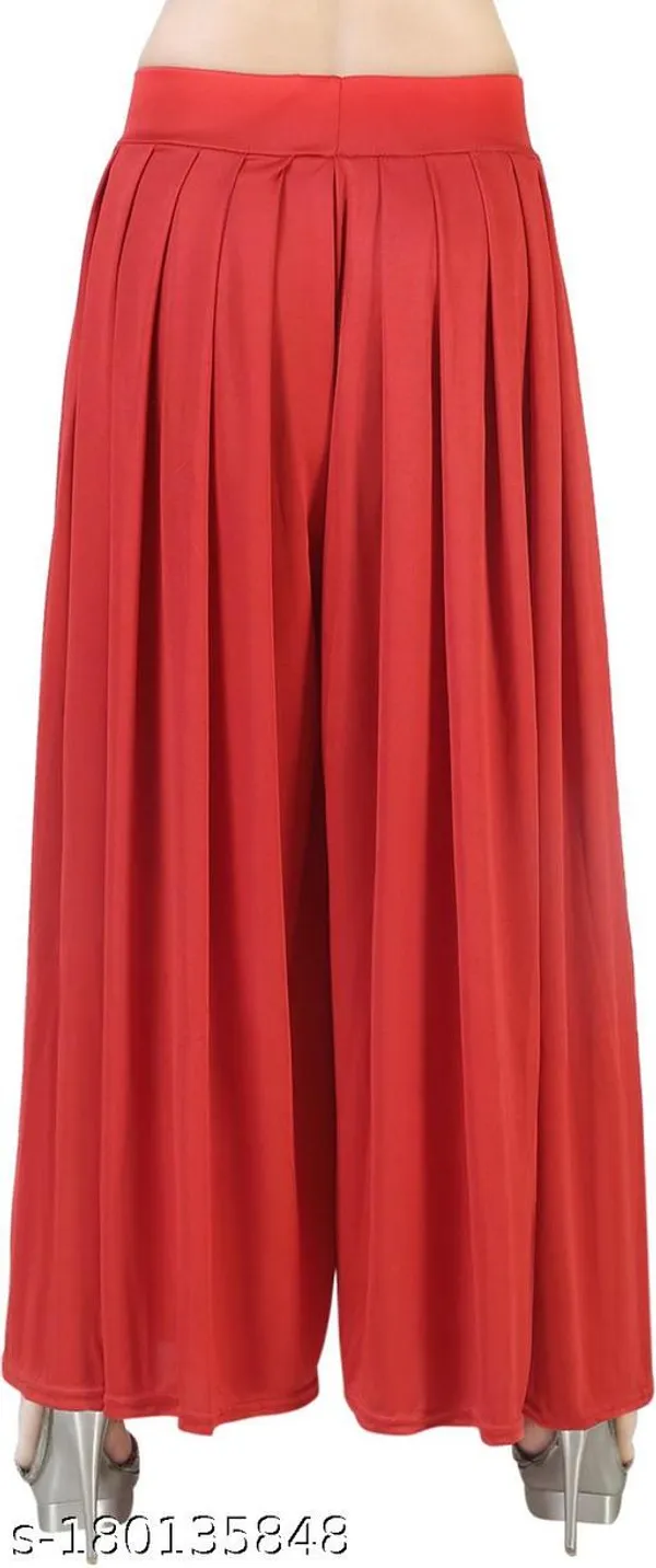 Set_Of_3-Black_And_White_And_Red_Lycra_Elastic_Waistband_Palazzo_For_Women