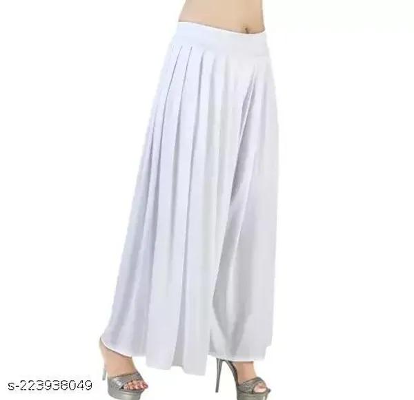 Set_Of_1-White_Lycra_Elastic_Waistband_Palazzo_For_Women