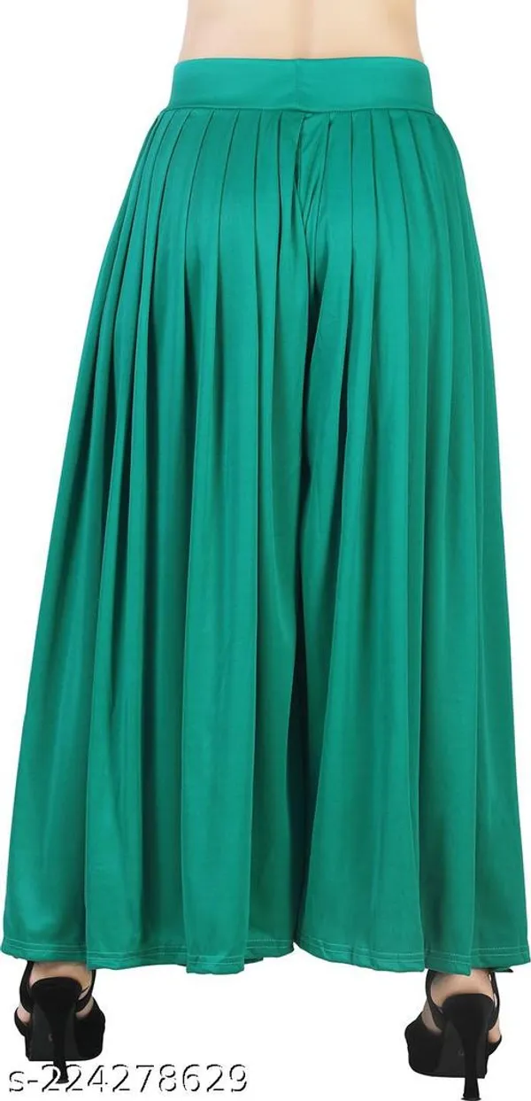 Set_Of_2-Purple_And_Rama_Green_Lycra_Elastic_Waistband_Palazzo_For_Women