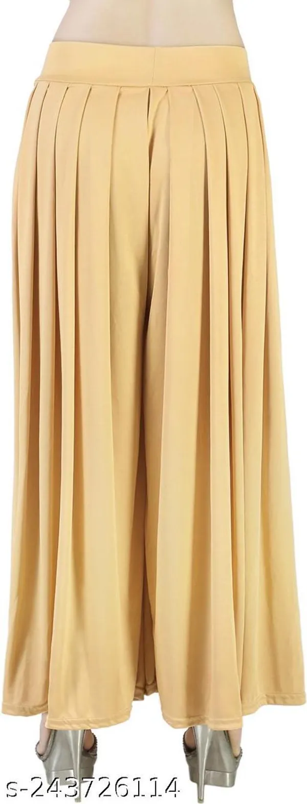 Set_Of_2-Gold_And_White_Mid_Rise_Lycra_Elastic_Waistband_Palazzo_For_Women