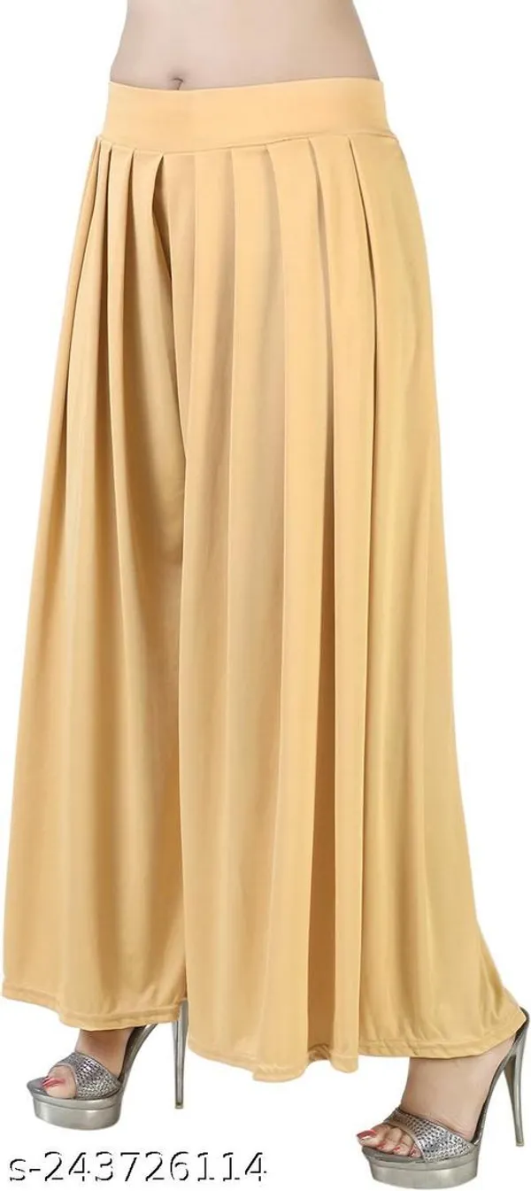 Set_Of_2-Gold_And_White_Mid_Rise_Lycra_Elastic_Waistband_Palazzo_For_Women