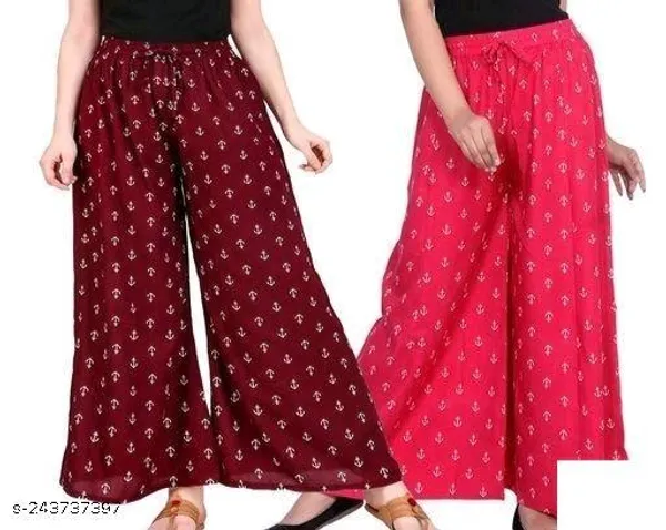 Set_Of_2-Maroon_And_Red_Mid_Rise_Drawstring_Plazzo_Print_For_Women