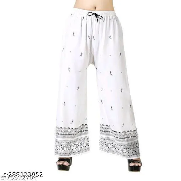 Set_Of_1-White_Mid_Rise_Lycra_Drawstring_Palazzo_For_Women