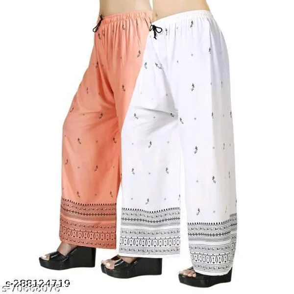 Set_Of_2-Peach_And_White_Mid_Rise_Lycra_Drawstring_Palazzo_For_Women