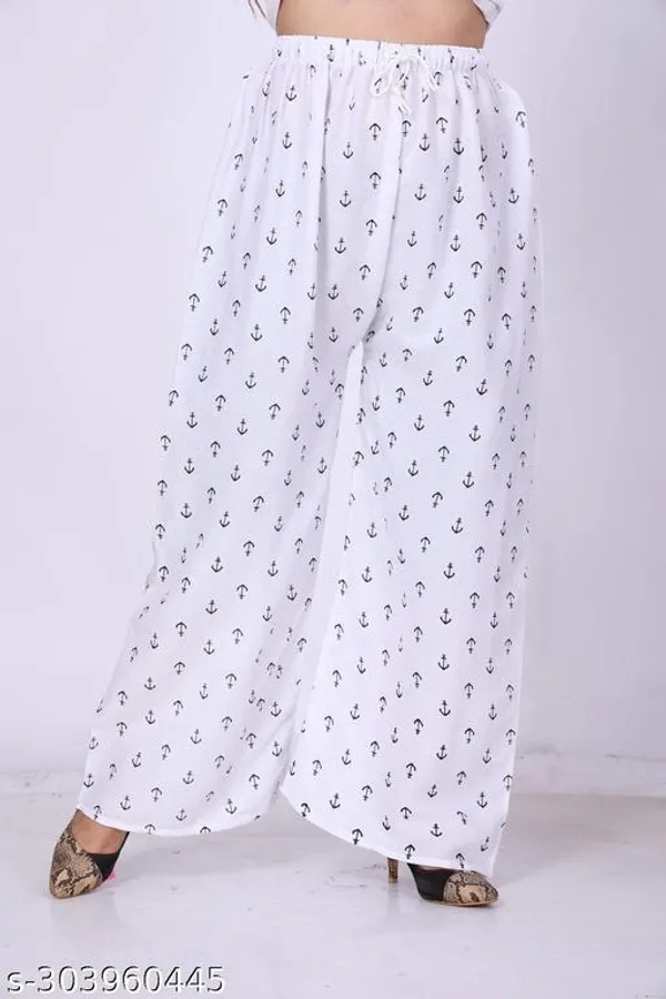 Set_Of_1-White_Rayon_Elastic_Waistband_Palazzo_For_Women