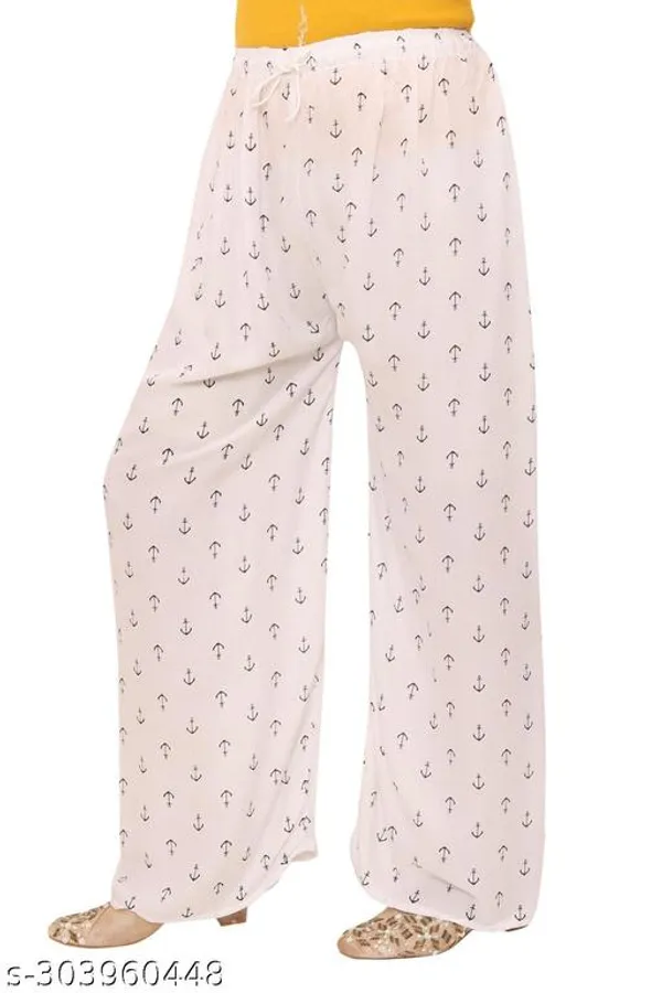 Set_Of_1-White_Rayon_Elastic_Waistband_Palazzo_For_Women