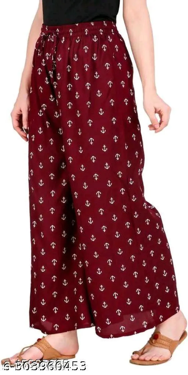 Set_Of_1-Maroon_Mid_Rise_Lycra_Drawstring_Palazzo_For_Women