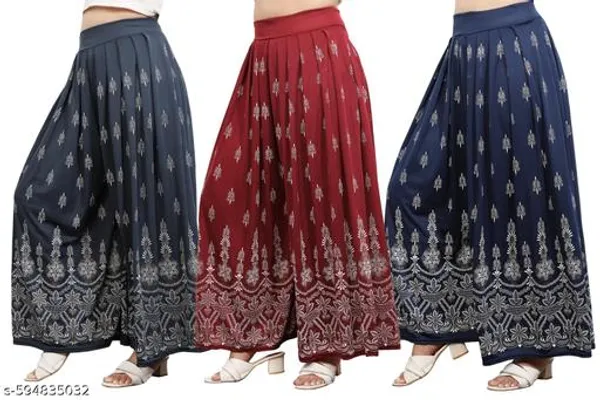 Set_Of_3-Grey_and_Navy_Blue__and_Maroon_Mid_Rise_Lycra_Elastic_Waistband_Palazzo_For_Women