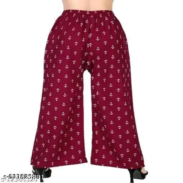 Set_Of_2-Maroon_And_Grey_Mid_Rise_Lycra_Elastic_Waistband_Palazzo_For_Women
