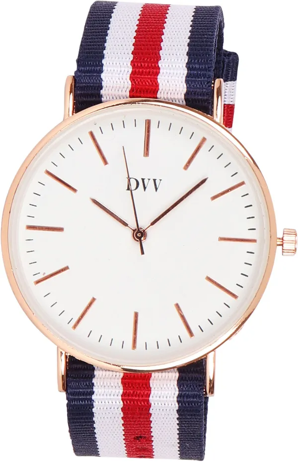 Multicolor_Quartz_Round_Shape_Watch_For_Men_&_Women