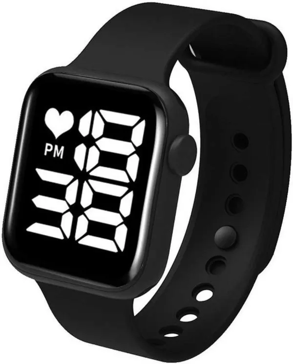 Black_Digital_Rectangle_Shape_Watch_For_Men_&_Women