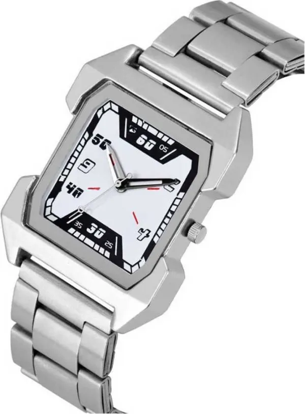Silver_Quartz_Square_Shape_Watch_For_Boys