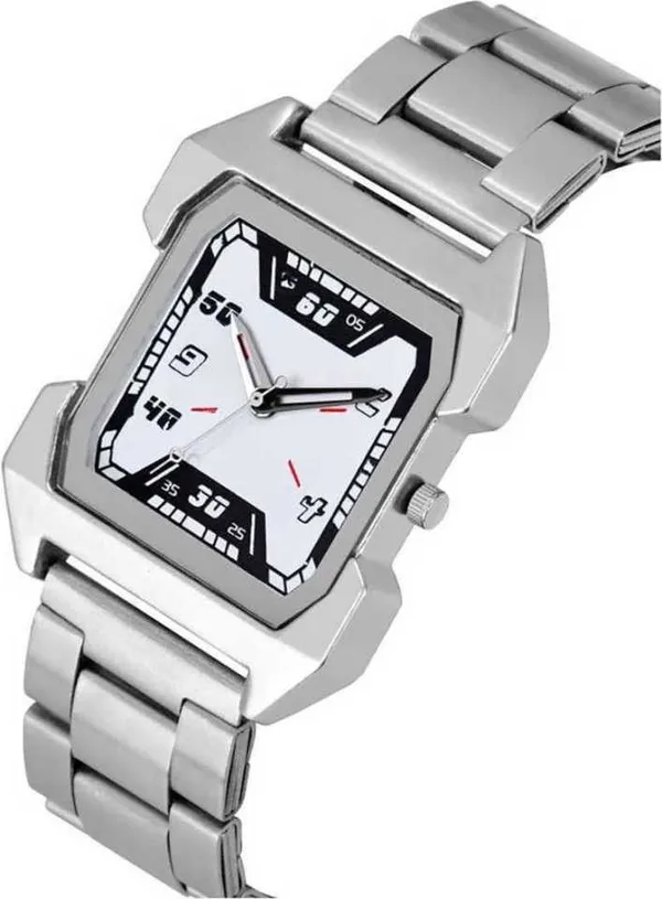 White_Quartz_Rectangle_Shape_Watch_For_Men