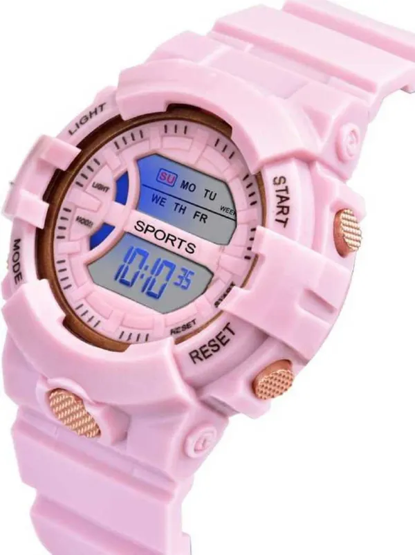 Pink_Digital_Rectangle_Shape_Watch_For_Men_&_Women