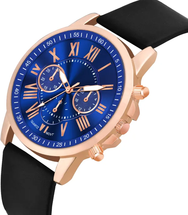 Black_Quartz_Round_Shape_Watch_For_Men
