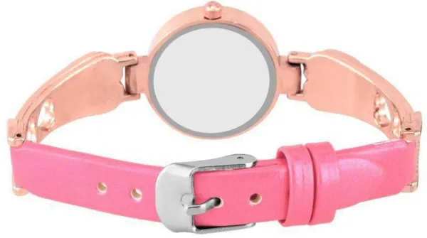 Rose_Gold_Quartz_Round_Shape_Watch_For_Women