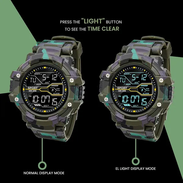 Green_Army_Stripe_Digital_Round_Shape_Watch_For_Men_(Pack_Of_2)