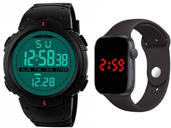 Black_Digital_Round_Shape_Watch_For_Boys_(Pack_Of_2)