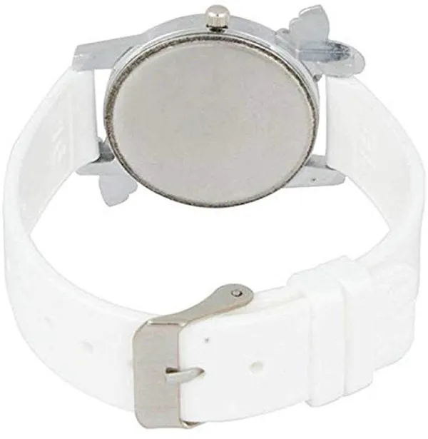 White_Quartz_Round_Shape_Watch_For_Women