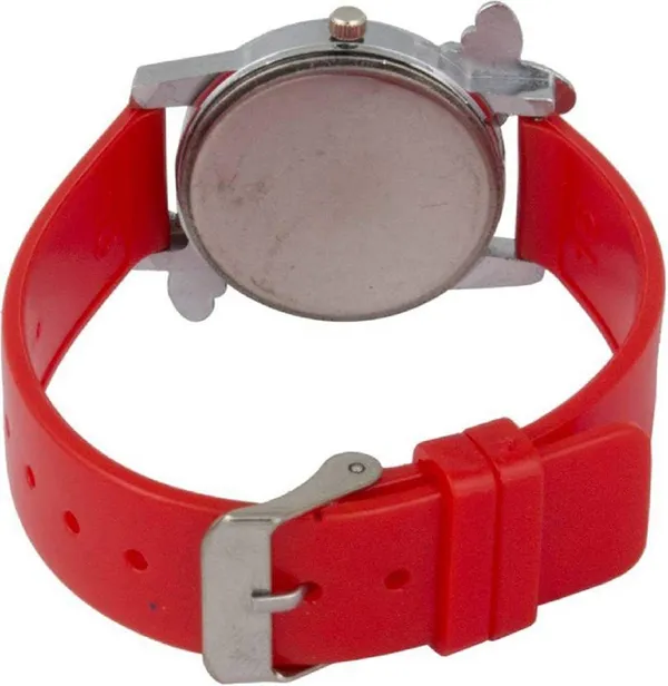 Red_Quartz_Round_Shape_Watch_For_Women
