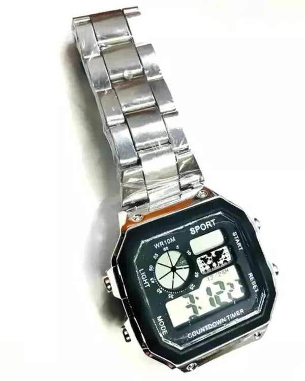 Silver_Digital_Square_Shape_Watch_For_Men_&_Women