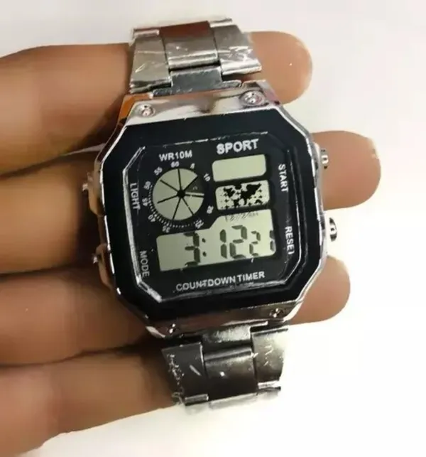 Silver_Digital_Square_Shape_Watch_For_Men_&_Women