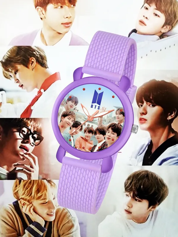 Purple_Quartz_Round_Shape_Watch_For_Boys_&_Girls