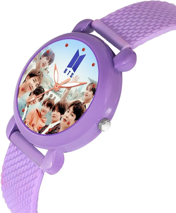 Purple_Quartz_Round_Shape_Watch_For_Boys_&_Girls