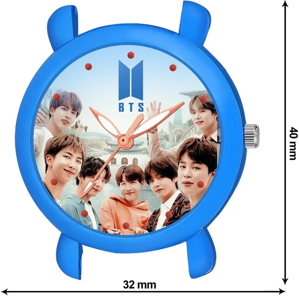 Blue_Quartz_Round_Shape_Watch_For_Boys_&_Girls