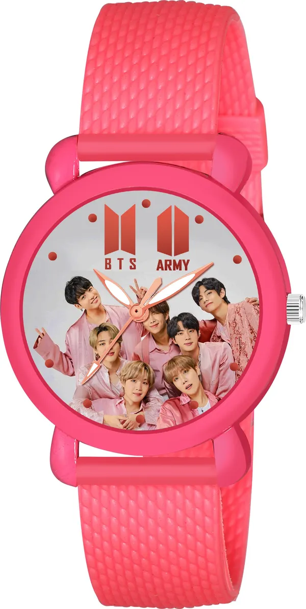 Pink_Quartz_Round_Shape_Watch_For_Boys_&_Girls