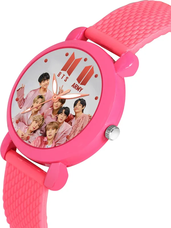 Pink_Quartz_Round_Shape_Watch_For_Boys_&_Girls
