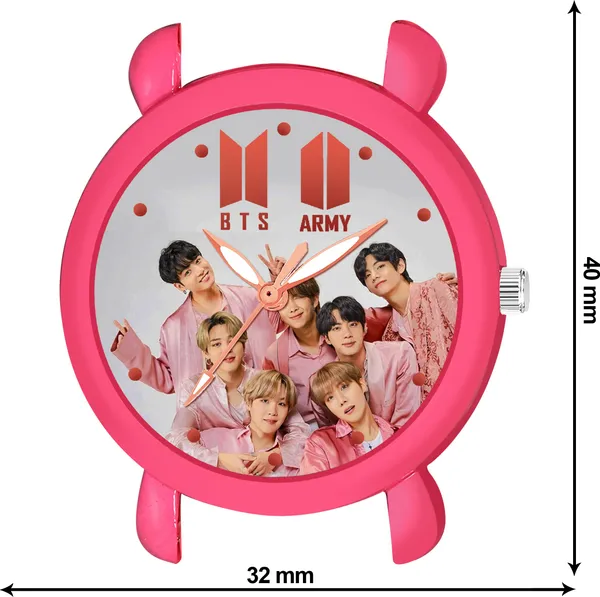Pink_Quartz_Round_Shape_Watch_For_Boys_&_Girls