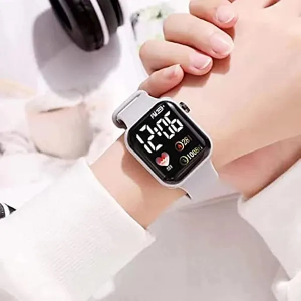 Grey_Digital_Square_Shape_Watch_For_Men_&_Women