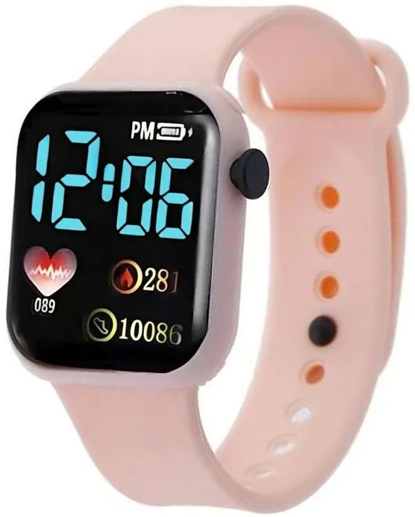 Pink_Digital_Square_Shape_Watch_For_Boys_&_Girls_(Pack_Of_2)