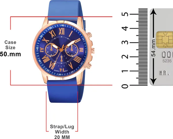 Blue_Quartz_Round_Shape_Watch_For_Men_&_Women