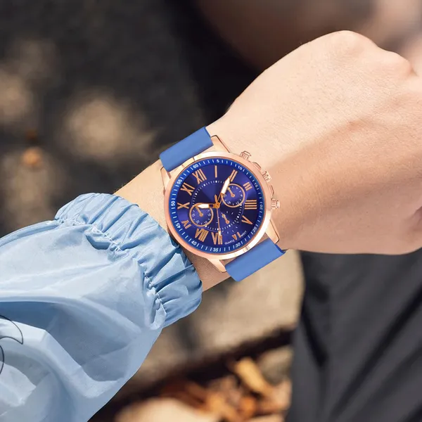 Blue_Quartz_Round_Shape_Watch_For_Men_&_Women