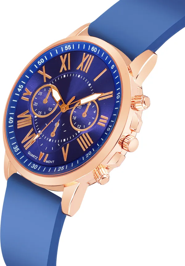 Blue_Quartz_Round_Shape_Watch_For_Men_&_Women