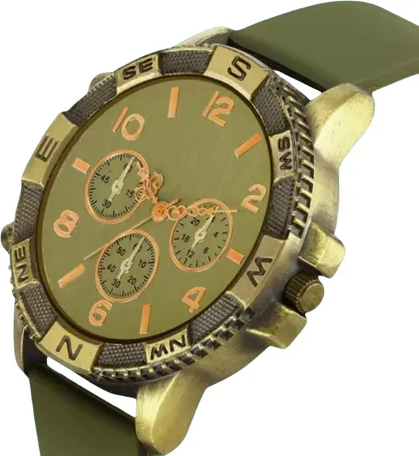 Green_Quartz_Round_Shape_Watch_For_Men