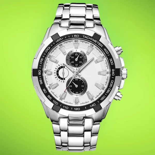 Silver_Quartz_Round_Shape_Watch_For_Men