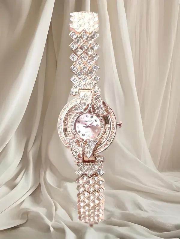 Rose_Gold_Quartz_Round_Shape_Watch_For_Girls