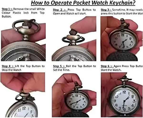 Copper_Metalic_Double_Prong_Belt_Clip_Clasp_Pocket_Watch_For_Men