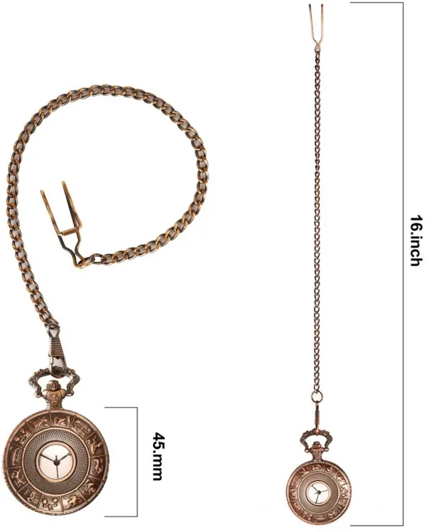 Copper_Metalic_Double_Prong_Belt_Clip_Clasp_Pocket_Watch_For_Men